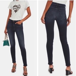 MOTHER High Waisted Looker Skinny Jeans 30 dark wash no distressing